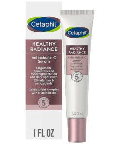 Cetaphil Face Serum, Healthy Radiance Antioxidant-C Serum, Visibly Reduces Look of Dark Spots and Hyperpigmentation, Designed for Sensitive Skin, Hypoallergenic, Fragrance Free,1 oz