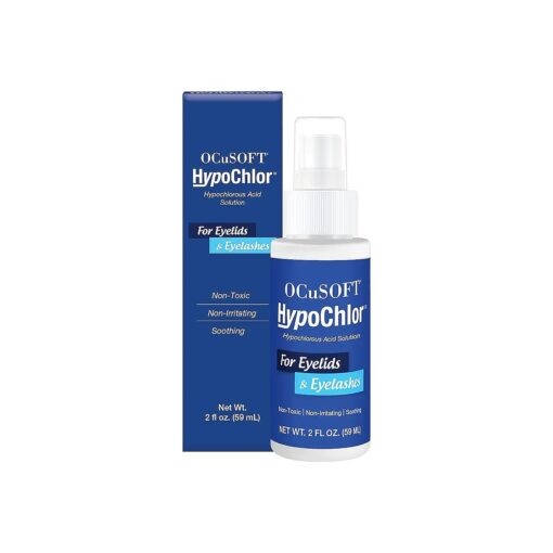 OCuSOFT HypoChlor Spray - Non-Irritating Hypochlorous Acid Spray & Eyelid Cleanser Solution to Remove Oil & Debris- 2 fl oz