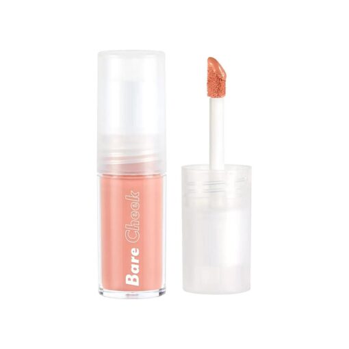 I 'm Meme Blush - Bare Cheek Liquid | Lightweight with Sheer Pigmentation, Natural Coral Finish, Portable, 001 Bouncy Orange, 0.10 Oz