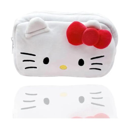 Cute Kitty Cosmetic Bag, Cartoon Makeup Bag for Girls, Kawaii Anime Cartoon Capacity bag case for women