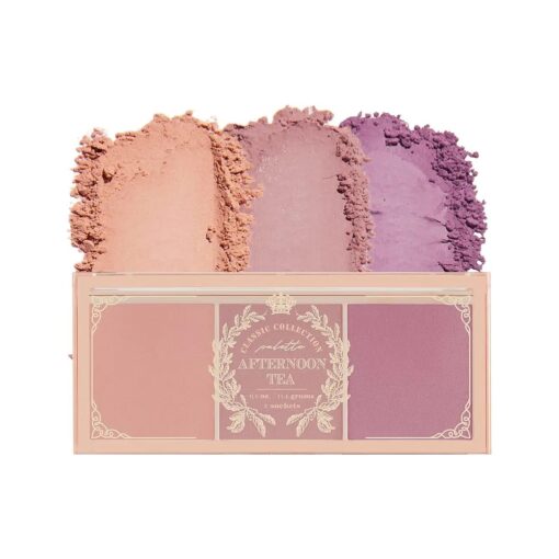 I 'm Meme Palette - Afternoon Tea Blusher | Fruit Flavor for Cheek, Soft Pink, Peach, Lavender, 3 Shades Palette, Matte Powder Blush for Face & Cheeks, For All Skin Tones, 0.4oz