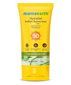 HydraGel Indian Sunscreen SPF 50, With Aloe Vera & Raspberry, for Sun Protection - 50g