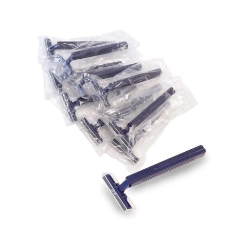 Freshscent ( 144 Pack ) Individually Wrapped Twin Blade Razors with Clear Safety Cap, Disposable, Bulk Packed, Sold by the Case, unisex