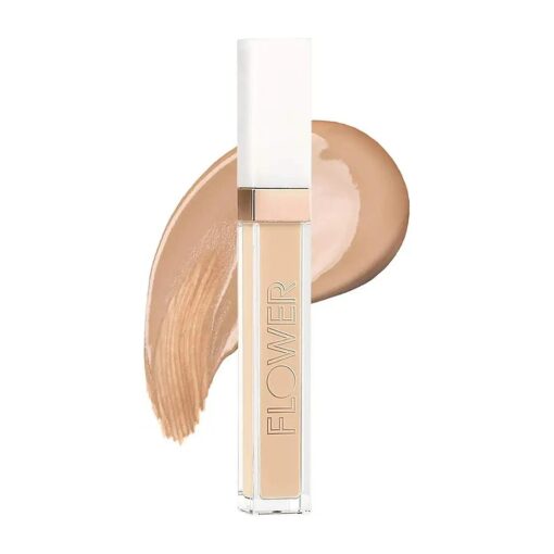 FLOWER BEAUTY By Drew Barrymore Light Illusion Full Coverage Concealer - Diffuse Dark Under Eye Circles + Blurs Blemishes - Weightless Formula + Crease Proof Makeup ( Fair )