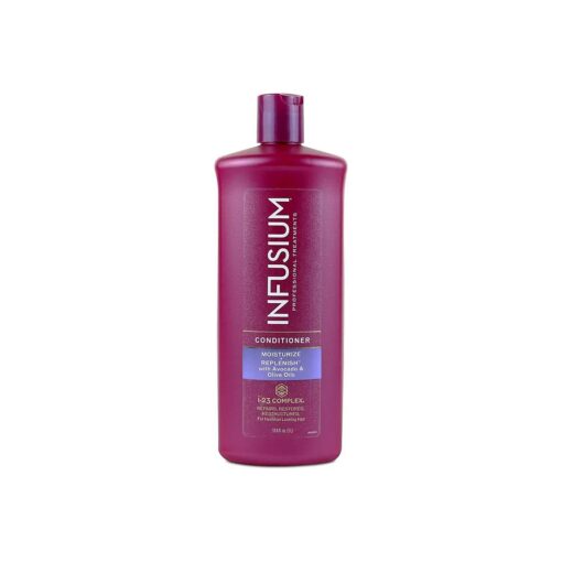 Infusium Moisturize and Replenish Professional Conditioner, Avocado & Olive Oil, Classic Light and Soothing Scent, 33.8 Fl Oz