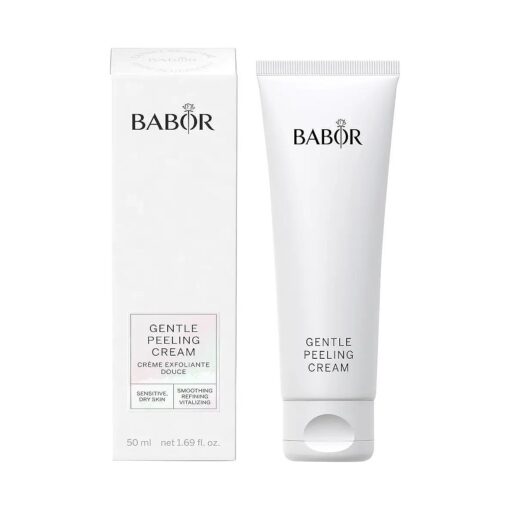 BABOR Gentle Peeling Cream, Gentle Facial Scrub for Dry Sensitive Skin, Even Tone & Texture, 1.7 oz