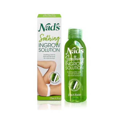 Nad 's Ingrown Hair Treatment Solution Serum - Razor Burn & Razor Bumps Treatment For Women & Men ; Use After Shave, Waxing, Cream ; 4.2 oz ( 125 ml )