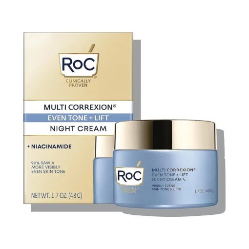 RoC Multi Correxion 5 in 1 Restoring/Anti Aging Facial Night Cream with Hexinol, 1.7 Ounces ( Packaging May Vary )