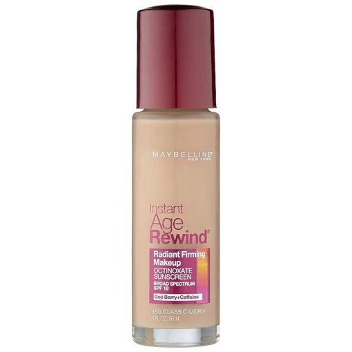 Maybelline New York Instant Age Rewind Radiant Firming Makeup, Classic Ivory 150, 1 Fluid Ounce