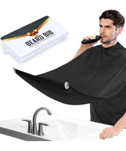 Beard Bib Beard Apron, Beard Gather, Shaving and Trimming, Non-Stick Grooming Cloth with 2 Suction Cups, Best Gifts for Men, Valentine 's Day Gift