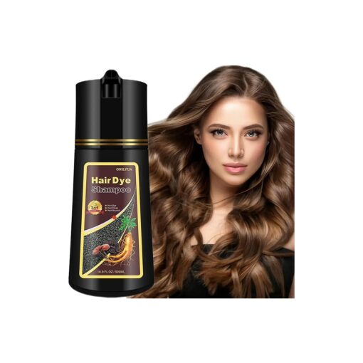 Instant Coffee Hair Dye Shampoo 3 in 1 - Light Brown Hair Color Shampoo for Women Men,16.90 Fl Oz Brown Hair Shampoo, Long Lasting Brown Hair Dye ( Light Brown )