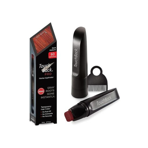 TouchBack PRO Gray Root Touch Up Marker Applicator - Real Hair Color Dark Auburn