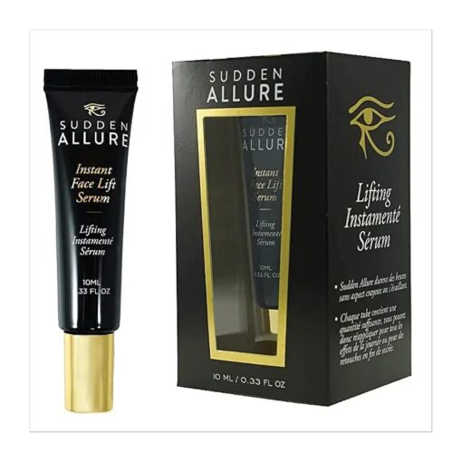 Sudden Allure Instant Face Lift Serum - Erase Under Eye Bags & Wrinkles in 60 Seconds - Firming Face & Eye Serum Lotion Cream - Instantly Tighten & Reduce Eye Bags & Crows Feet | Made in USA ( 10 ml )