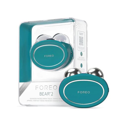 FOREO BEAR 2 Advanced Lifting & Toning Microcurrent Facial Device - Anti Aging Face Sculpting Tool For Instant Face Lift - Firm & Contour - Non-Invasive Skin Care Tool - Increases Skin Care Absorption