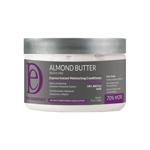 Design Essentials Almond Butter Express Instant Moisturizing Conditioner for Dry, Brittle Hair, 11 Ounce ( Pack of 1 )