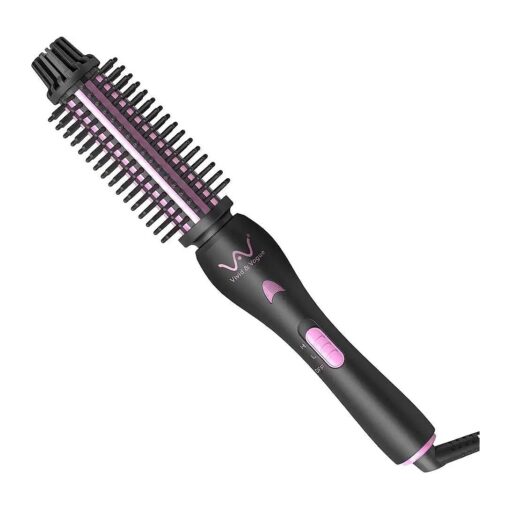 VAV Curling Iron, Ceramic Negative Ionic Curling Wand, Professional Dual Voltage Instant Heat Up Hair Curler, Anti-Scald Curling Brush with Two Heat Settings