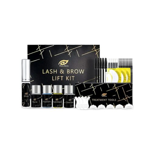 Brow Lamination Kit and Lash Lift Kit, 2 in 1 Professional Eyebrow Lamination and Lash Lifting at Home, 6-8 Weeks Long Lasting, Instant Lifting and Curling, DIY Perm Kit for Eyelashes and Brows