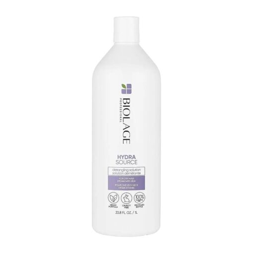 Biolage Hydra Source Detangling Solution | Detangles & Controls Static For Less Frizz & Fly-Aways | Renews Moisture | Paraben-Free | For Dry Hair | Vegan | Cruelty Free