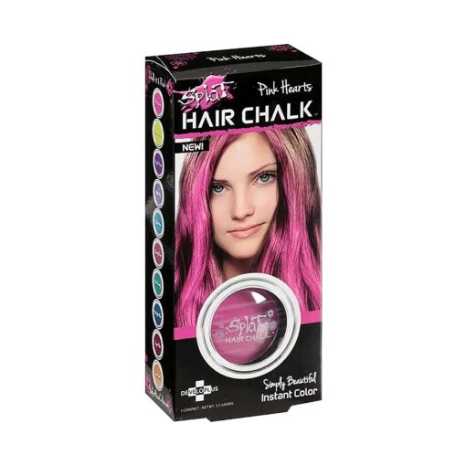 Splat Hair Chalk | Pink Hearts | Temporary Hair Color