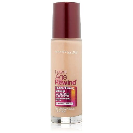 Maybelline New York Instant Age Rewind Radiant Firming Makeup, Creamy Beige 290, 1 Fluid Ounce