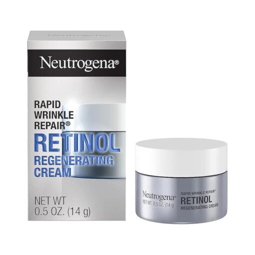 Rapid Wrinkle Repair Retinol Face Moisturizer, Daily Anti-Aging Face Cream with Retinol & Hyaluronic Acid to Fight Fine Lines, Wrinkles, & Dark Spots, 0.5 Oz ( Pack of 12 )