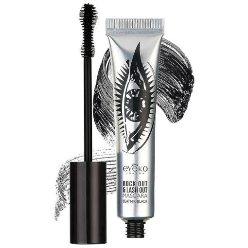 Eyeko Rock Out and Lash Out Thickening Mascara, Intense Black - Buildable Volume, Curl & Length 8ml