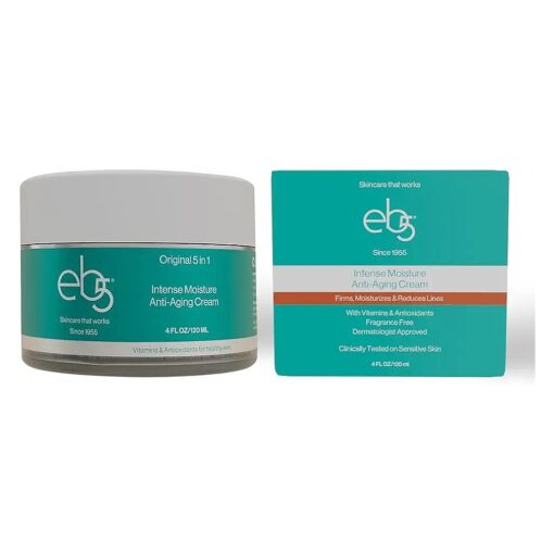 eb5 Intense Moisture Anti Aging Moisturizer Face and Neck Cream- Tone & Tighten Skin with Retinol, Fade Fine Lines and Wrinkles with Vitamin E, A and B5-4oz