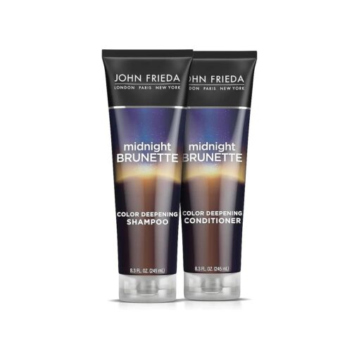 John Frieda Brilliant Brunette Visibly Deeper Bundle : Color Deepening Shampoo & Conditioner, 8.3 Ounce Each