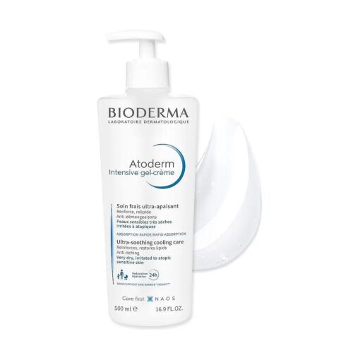 Bioderma - Atoderm Intensive Gel-Creme - Body Lotion - Soothing and Moisturizing Body Cream for Sensitive Dry Very Dry to Atopic Skin