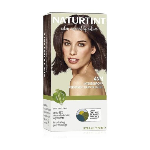 Permanent Hair Color 4NM Intense Brown ( Pack of 1 ), Ammonia Free, Vegan, Cruelty Free, up to 100 % Gray Coverage, Long Lasting Results ( Packaging may vary )