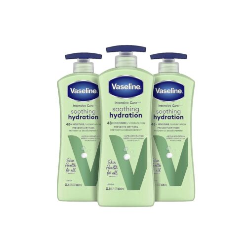 Intensive Care Body Lotion for Dry Skin Soothing Hydration Lotion Made with Ultra-Hydrating Lipids + 1 % Aloe Vera Extract to Refresh Dehydrated Skin 20.3 oz, Pack of 3