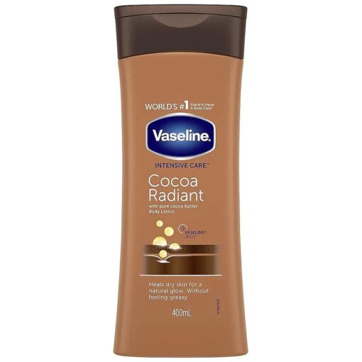 Vaseline Intensive Care Cocoa Radiant 100 % Cocoa Butter Body Lotion for Dry Skin 400 ml