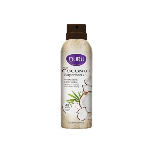 Coconut Moisturizing Spray Body Lotion - Spray Moisturizer for Body Skin Care Products Coconut Oil Lotion for Dry Skin Repair 48 Hour Moisture Superfood Oils for Skin Body Lotion for Women Men