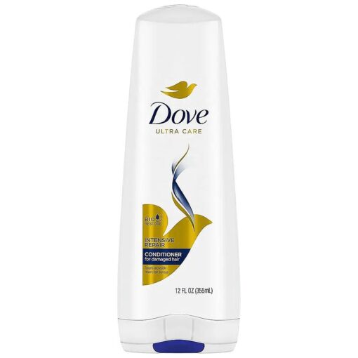 Dove Strengthening Conditioner Intensive Repair 4 count for Damaged Hair Deep Conditioner with Bio-Nourish 12 oz