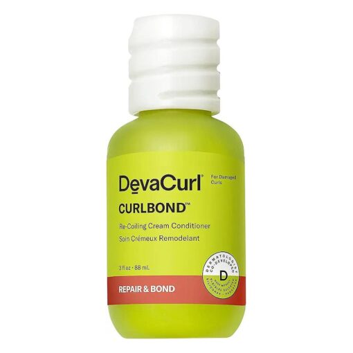 DevaCurl CurlBond Re-Coiling Cream Conditioner | Re-links Broken Bonds | Strengthens| Seals Split Ends | Preserves Color Up to 30 Washes