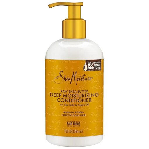 SheaMoisture Restorative Conditioner for Dry, Damaged Hair Raw Shea Butter Silicone Free Conditioner for Curly Hair 13 oz