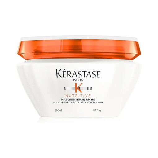 KERASTASE Nutritive Masquintense Hair Mask | Deeply Nourishes & Conditions With Plant-Based Proteins Niacinamide For to Medium Dry 6.8 Fl Oz