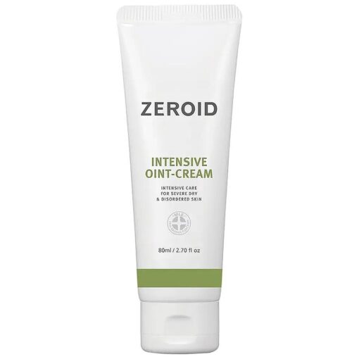 ZEROID Intensive Oint Cream Korean Dermocosmetic / 2.70 Fl Oz, 80ml / Hydration for Severely Dry, Parched and Itchy Skin