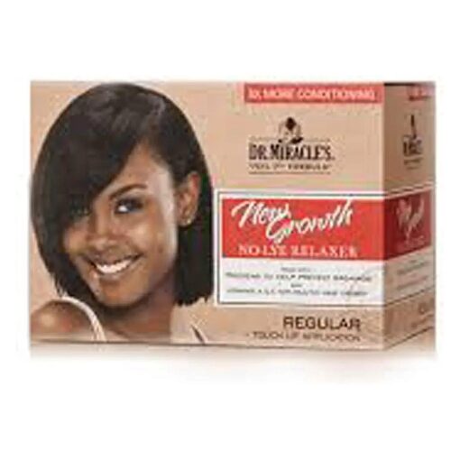 Dr, Miracle 's New Growth Thermaceutical Intensive No-lye Relaxer Regular Kit, 2X more conditioning