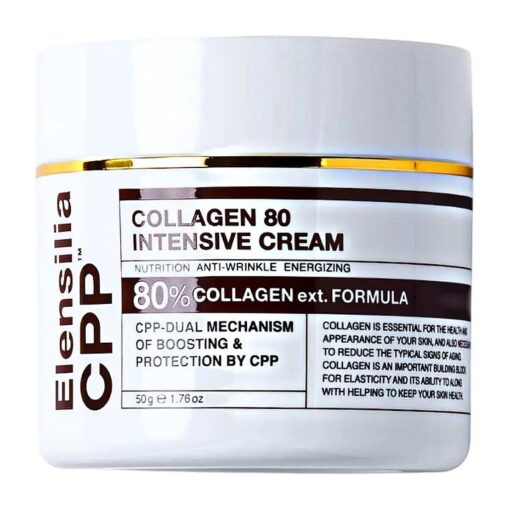 CPP Collagen 80 Intensive Snail Cream 1.76 Fl, Oz, Potent Anti Aging Cream packed with 80 % Collagen Extract, Adenosine, Botanical Extracts for Plumping, Firming, Hydrating, Moisturizing