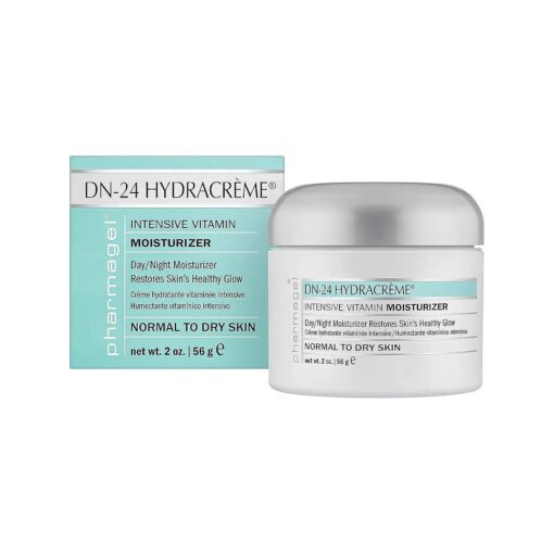 Pharmagel DN-24 Hydracreme - Intensive Vitamin Moisturizer - Day and Night Face and Neck Cream For Normal, Dry, and Aging Skin - 2 oz