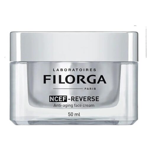 Filorga NCEF-Reverse Multi-Correction Skin Moisturizer Cream, Anti Aging Formula of Hyaluronic Acid, Collagen, and Vitamin to Reduce Wrinkles and Restore Skin Elasticity of the Eye and Face, 1.69 oz