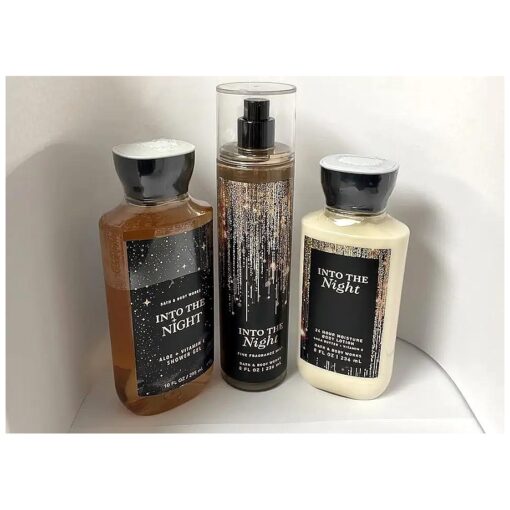 Into the Night - 3 pc Bundle - Daily Trio - Shower Gel, Fine Fragrance Mist & Super Smooth Body Lotion