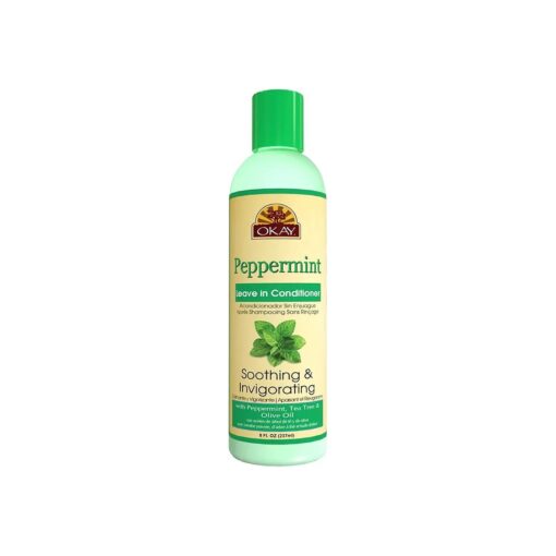 OKAY Peppermint Soothing & Invigorating Leave-in Conditioner, 8 Ounce