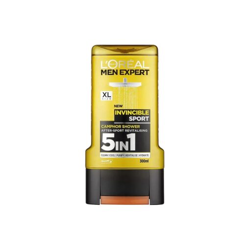 L'Oreal 5In1 Men Expert Invincible Sport Camphor After-Sport Revitalising, 300 ml