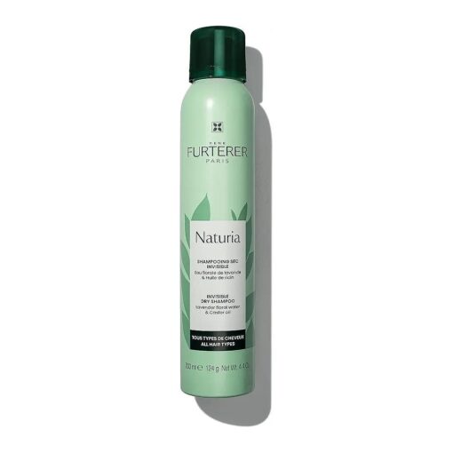 Rene Furterer NATURIA Invisible Dry Shampoo - Oil-Absorbing Formula - With 99 % Natural-Origin Derived Ingredients - Untinted Invisible Finish - For All Hair Types