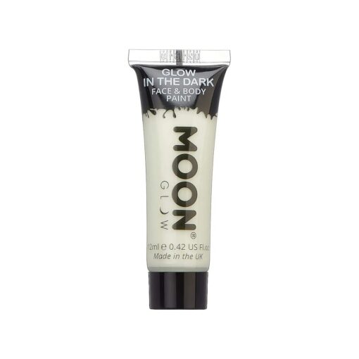 Moon Glow - Glow in the Dark Face & Body Paint - 0.42oz Invisible - Phosphorescent - Charge to Glow