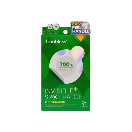 Invisible Pimple Spot Patch - 96 Ultra Thin Acne Patches - Easy Peel - 2 Sizes