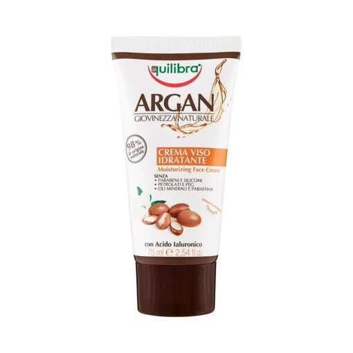 Moisturizing Argan Face Cream 75 ml ( 2.5 Fl Oz ), 1 unit - Made in Italy