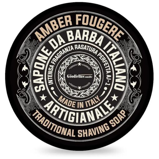 Luxury Shaving Soap, Formulated for Use with A Shaving Brush, Made in Italy ( Amber Fougere/Lavender & Sandalwood )